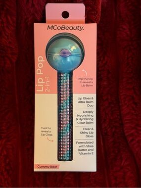 MCoBeauty Lip Pop 2-in-1 Lip Gloss & Balm - Teal/Purple